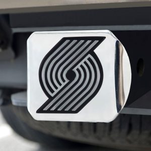 Fanmats Portland Trail Blazers Chrom Metall Anhänglichkeit Abdeckung mit Chrom Metall 3D Emblem