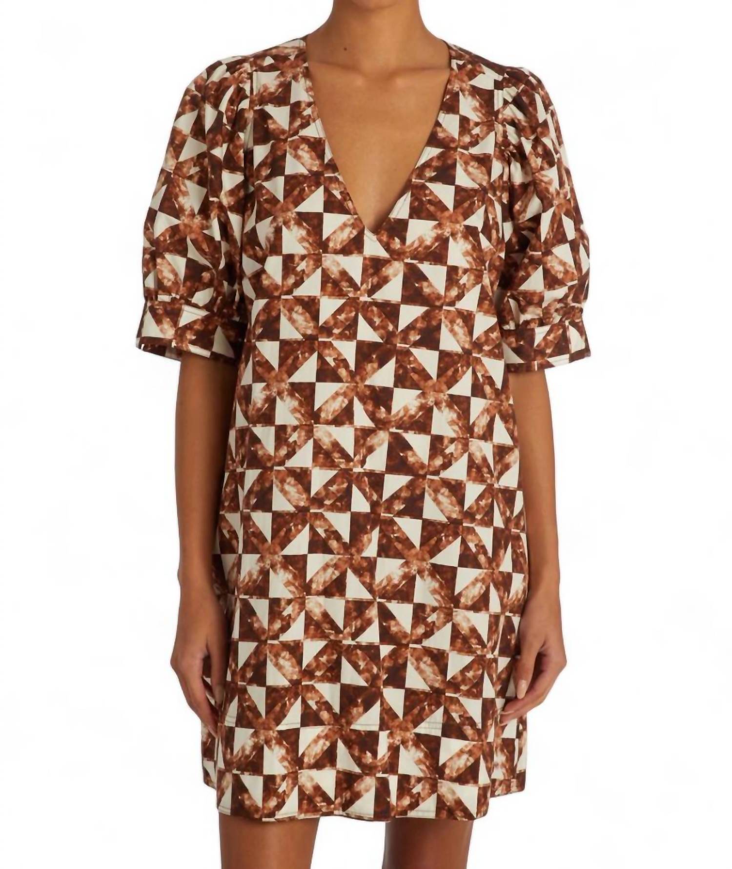 Ola Kleid in Mahagoni