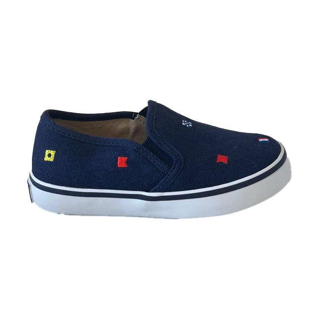 Janie and Jack Dunkelblau Flags Sneaker für Jungen