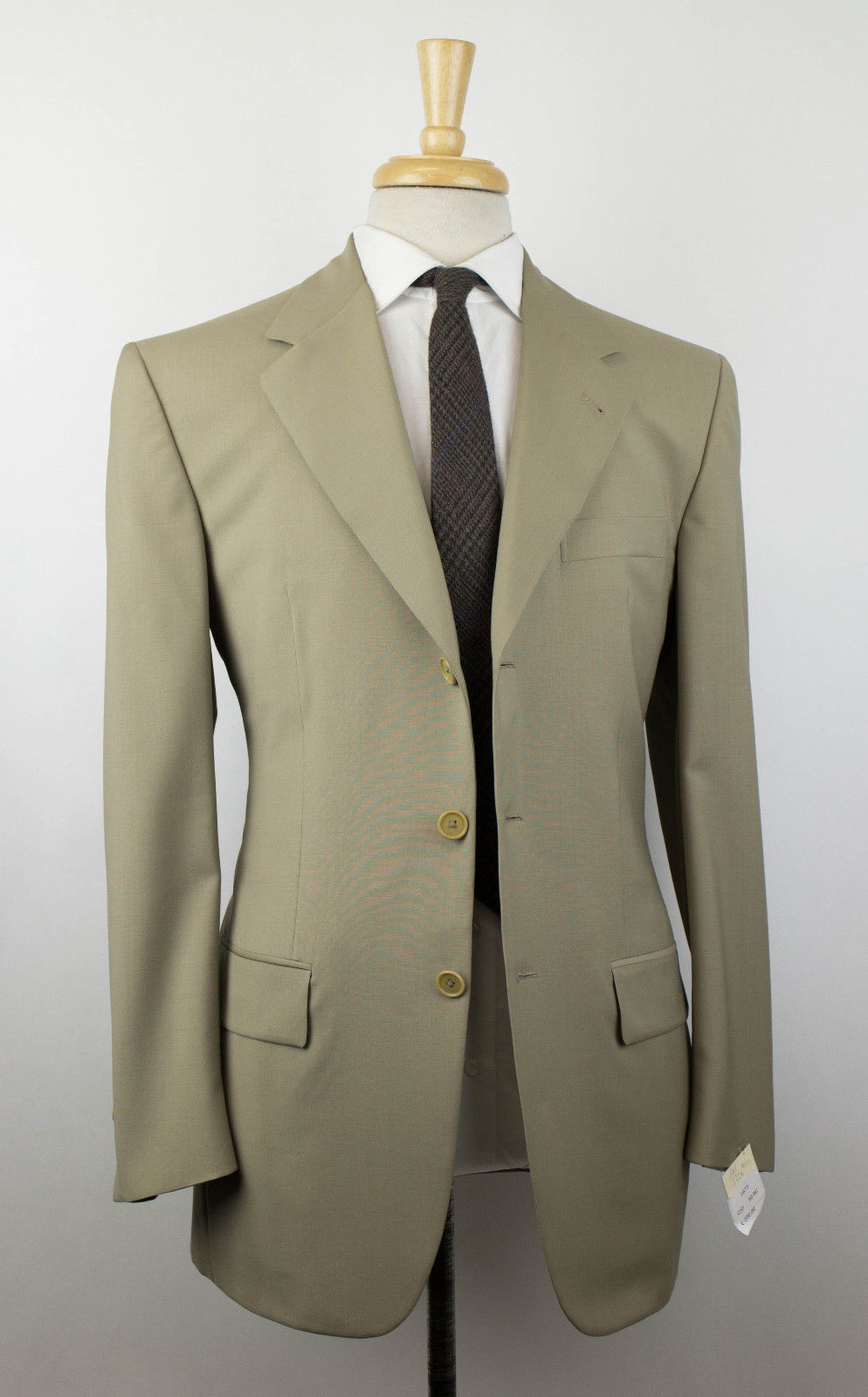 Braune Wolle 3 Roll Zwei-Knopf-Sport-Mantel Blazer