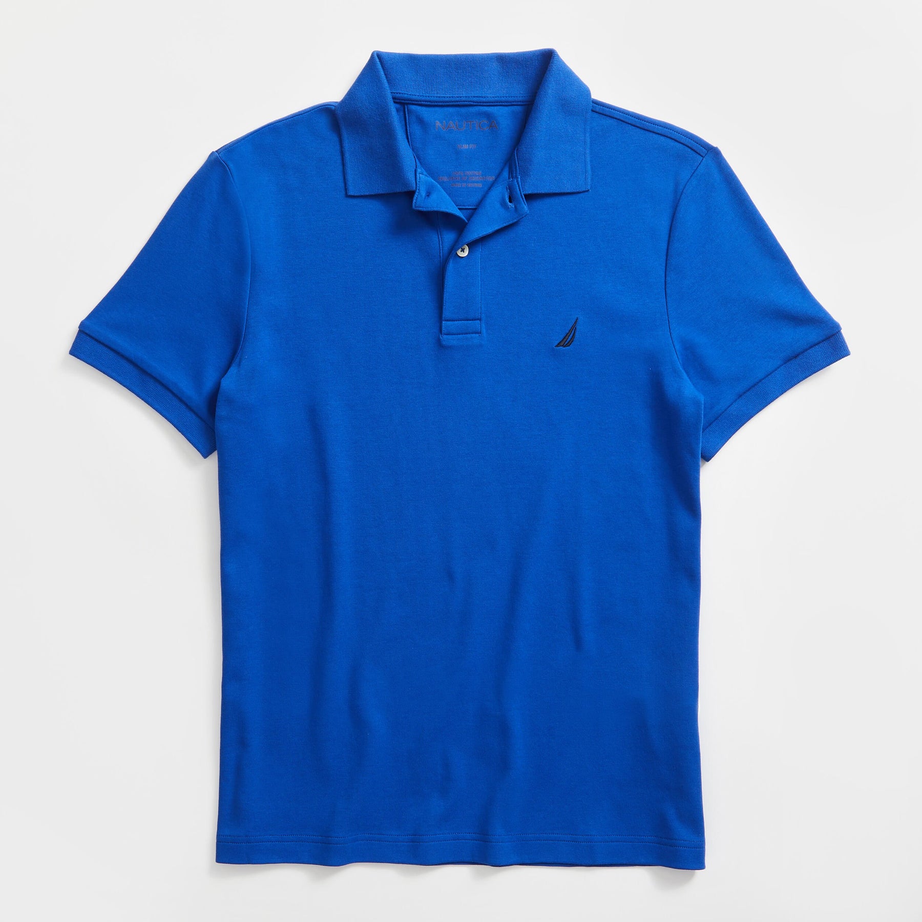 Nautica Herren schmale Passform Interlock Polo
