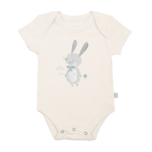 Grafik Bodyanzug Frühling Hase