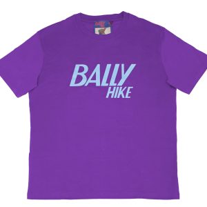 Bally 6238632 Herren Wanderung lila Baumwolle Logo T-Shirt – 7706202079292