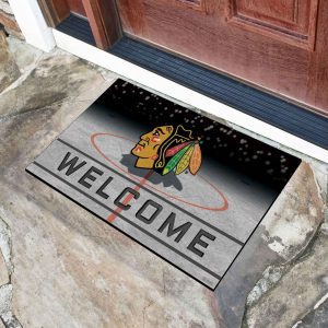 Fanmats Chicago Blackhawks Gummi-Türmatte – 18′′ x 30′′