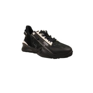 schwarz flow ff seitliche Zip-Sneaker