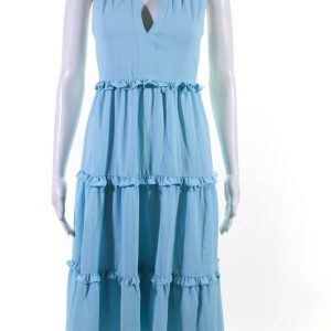 Amanda Uprichard Damen Wilma Kleid – Ice Blau
