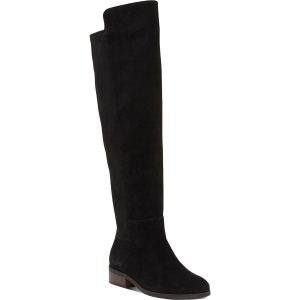 Wildleder Slouchy Mandel Toe über die Knie Stiefel