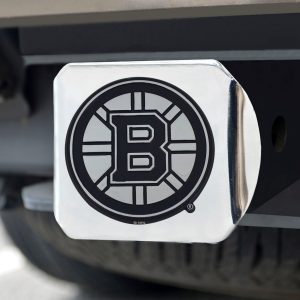 Fanmats Boston Bruins Chrom Metall Hitch Cover mit Chrom Metall 3D Emblem