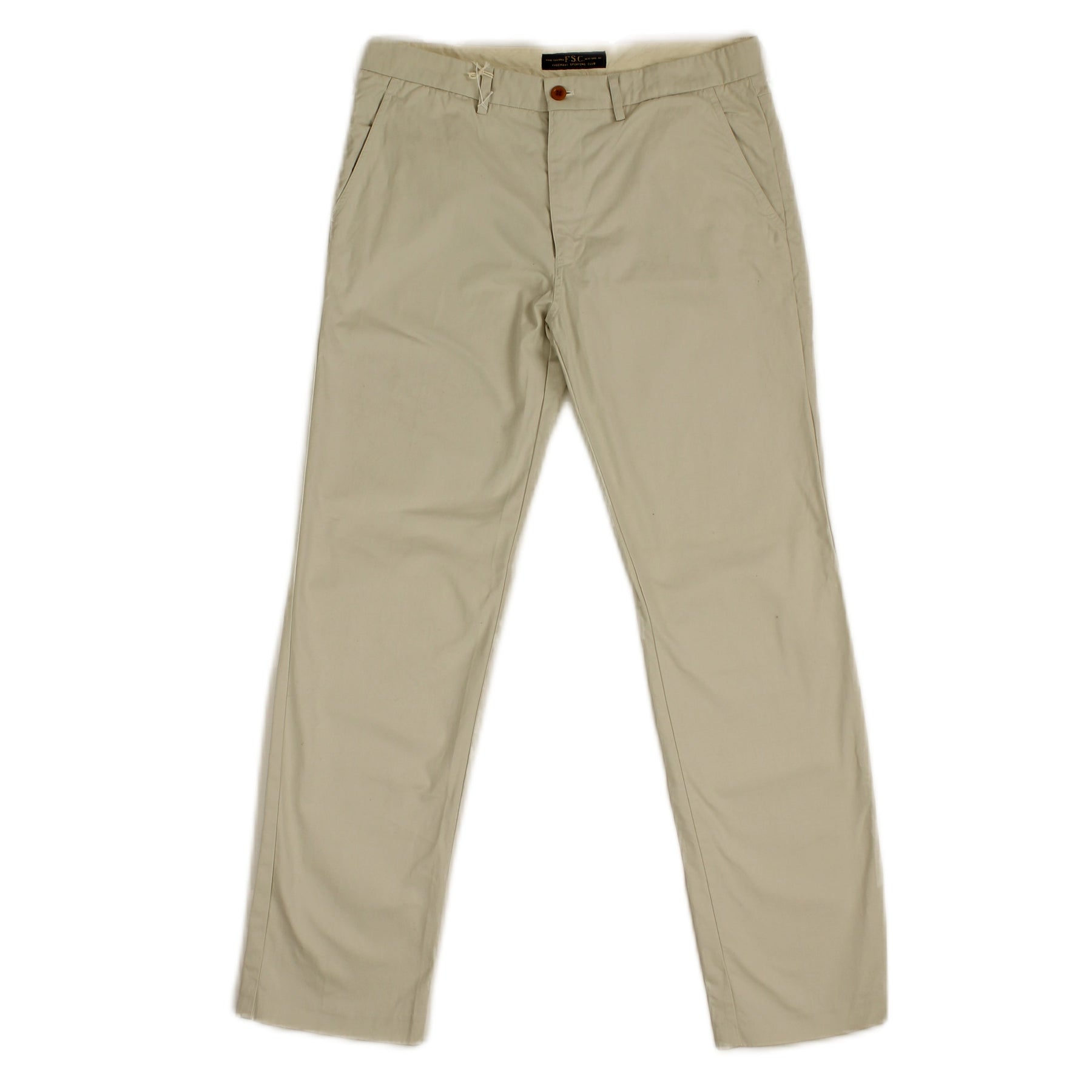 Beige Baumwollhose