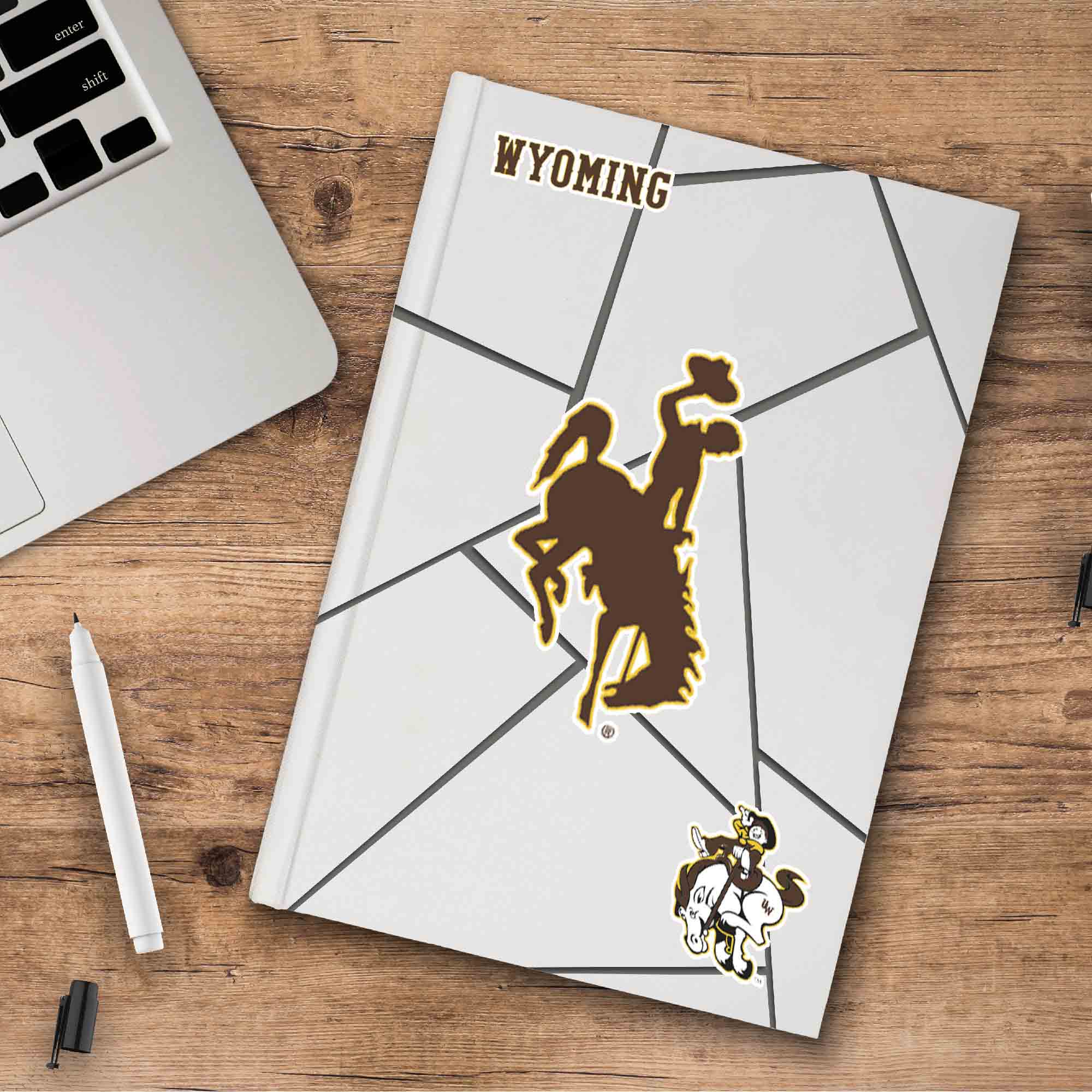 Fanmats Wyoming Cowboys 3 Stück Aufkleber Aufkleber Set