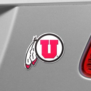 Fanmats Utah Utes Heavy Duty Aluminium geprägte Farbe Emblem