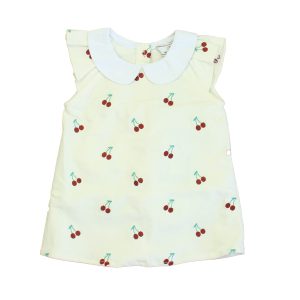 Classic Prep Mädchen Cannoli Creme mit Kirschen Kleid – 7805991616572