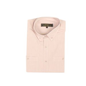 Light rosa Polyester/Baumwoll Sommerhemd