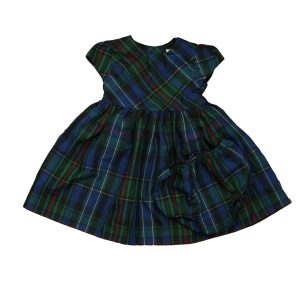 Ralph Lauren Mädchen grüne Plaid Kleid – 7805990731836