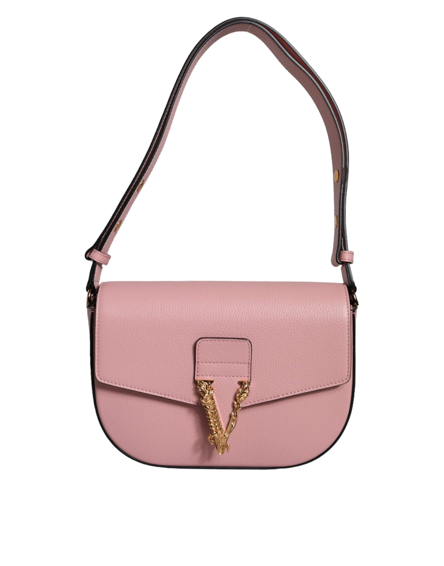 Versace Grainy Kalb Leder Logo Crossbody Schulter Damentasche