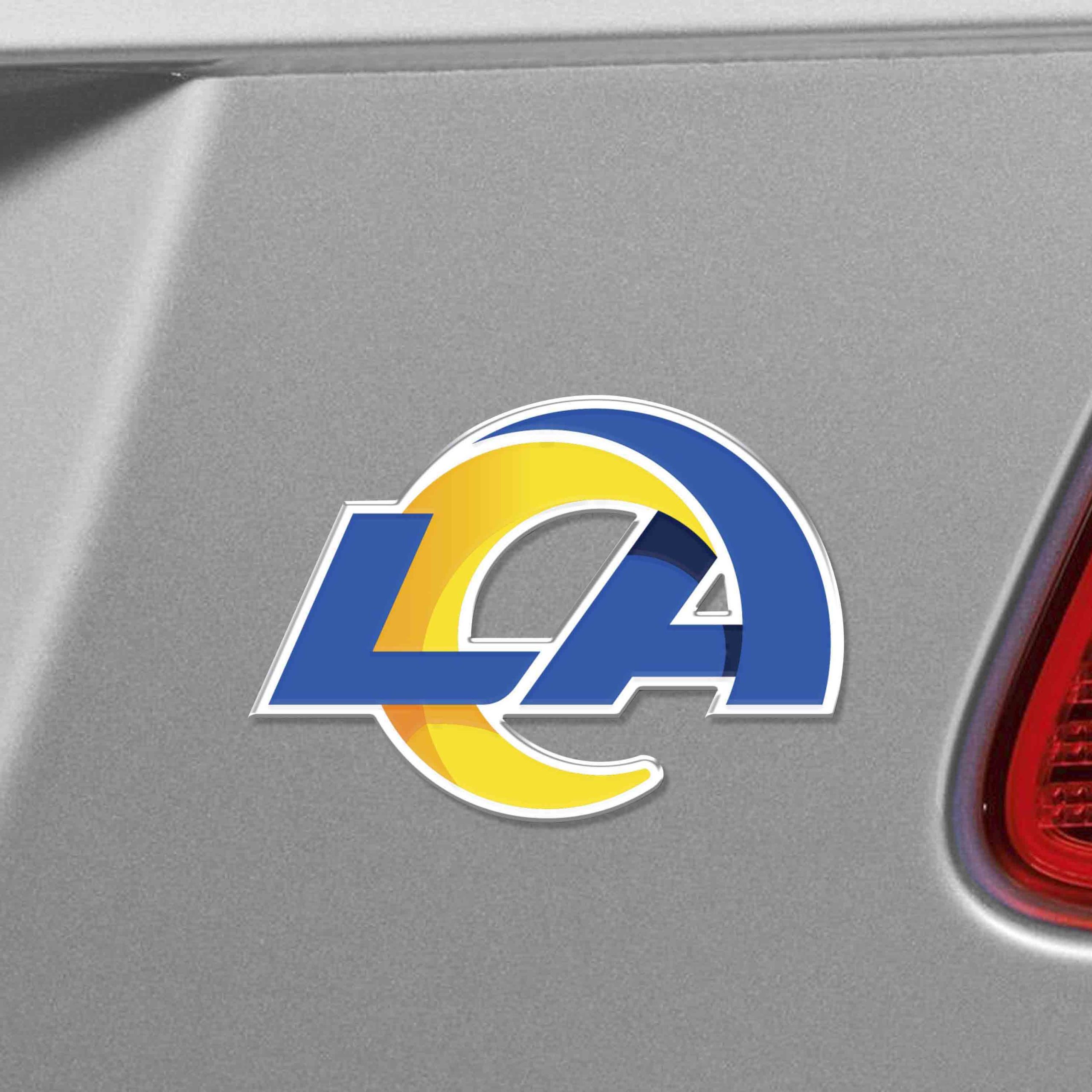 Fanmats Los Angeles Rams Heavy Duty Aluminium geprägte Farbe Emblem