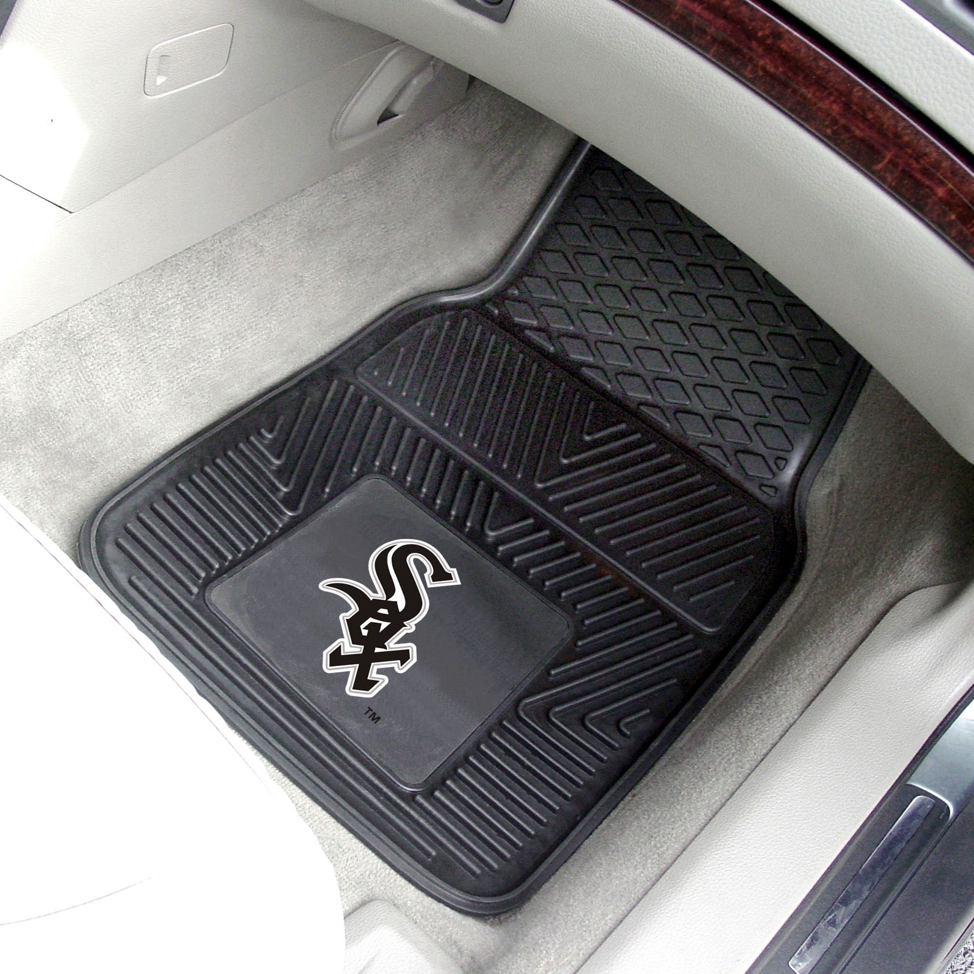 Fanmats Chicago Weiß Sox Heavy Duty Auto Matte Set – 2 Stück