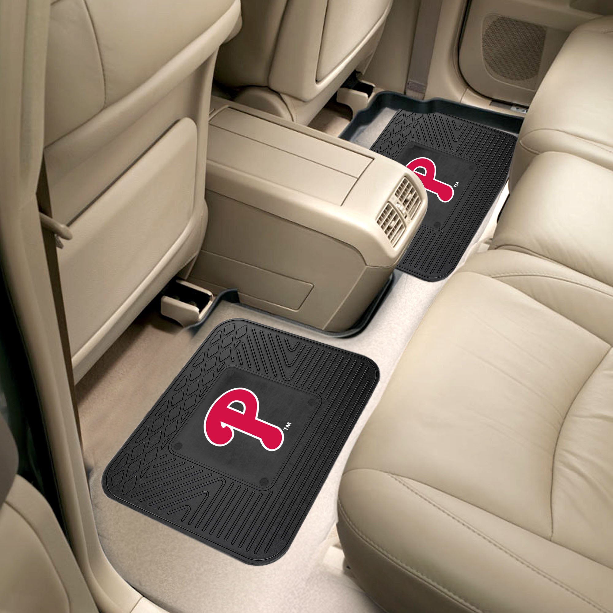 Fanmats Philadelphia Phillies Rücksitz Auto Utility Matten – 2 Stück Set