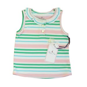 Classic Prep Mädchen lilly s rosa multistripe Polo-Shirt – 7805970874428