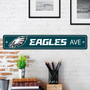 Fanmats philadelphia Adler Team Farbe Straßenschild 4′′ x 24′′ leicht