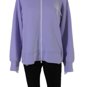 Lis Lareida Damen lila voll Reißverschluss langen Ärmel Tristin Jacke Hoodie – 7833638699068