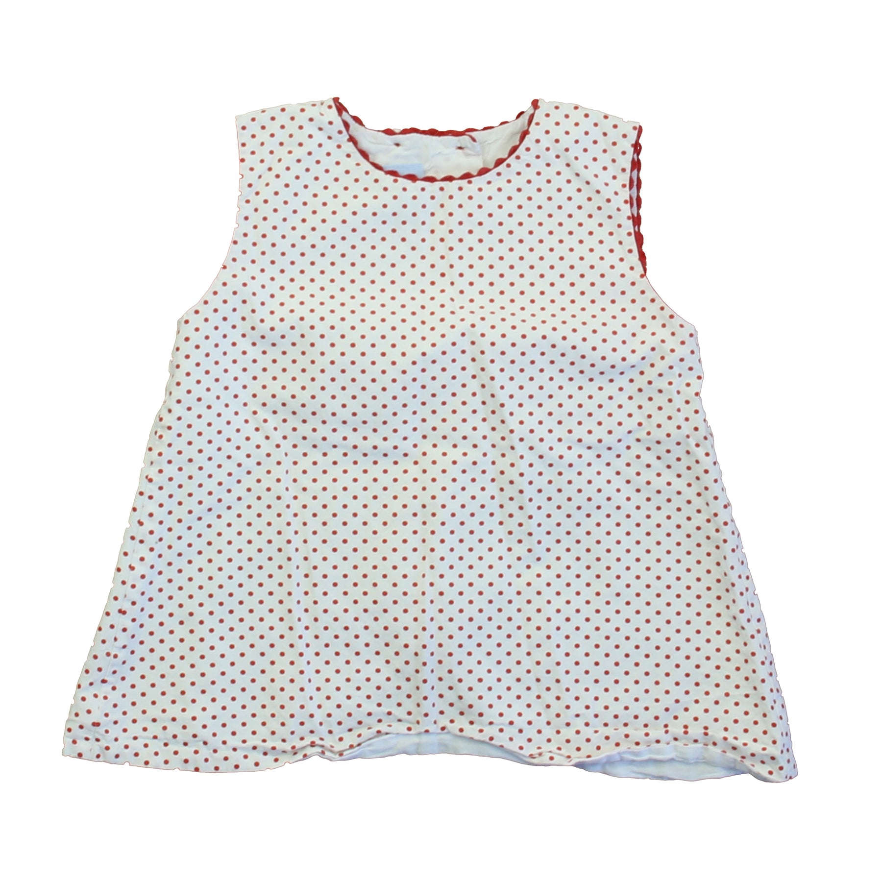 Bella Bliss Mädchen Weiß – Rot Polka Dots Bluse