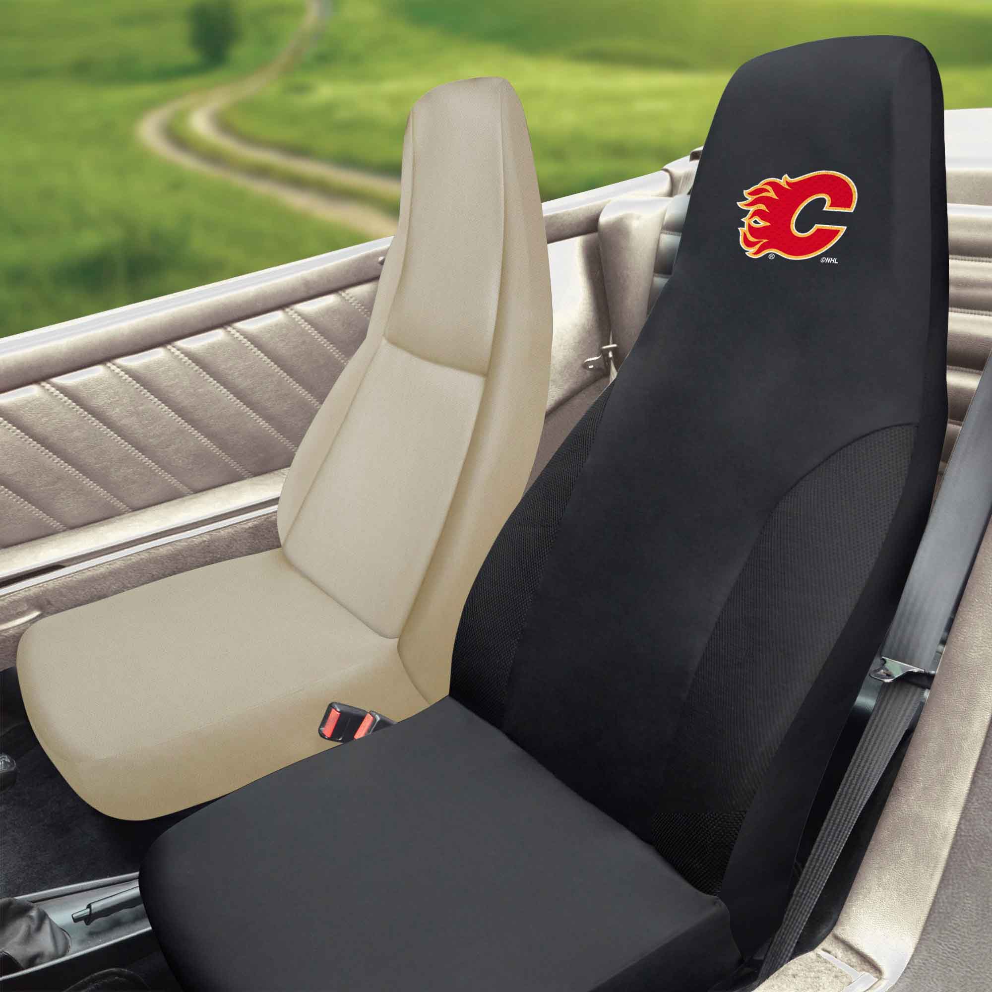 Fanmats Calgary Flames Gestickter Sitzbezug