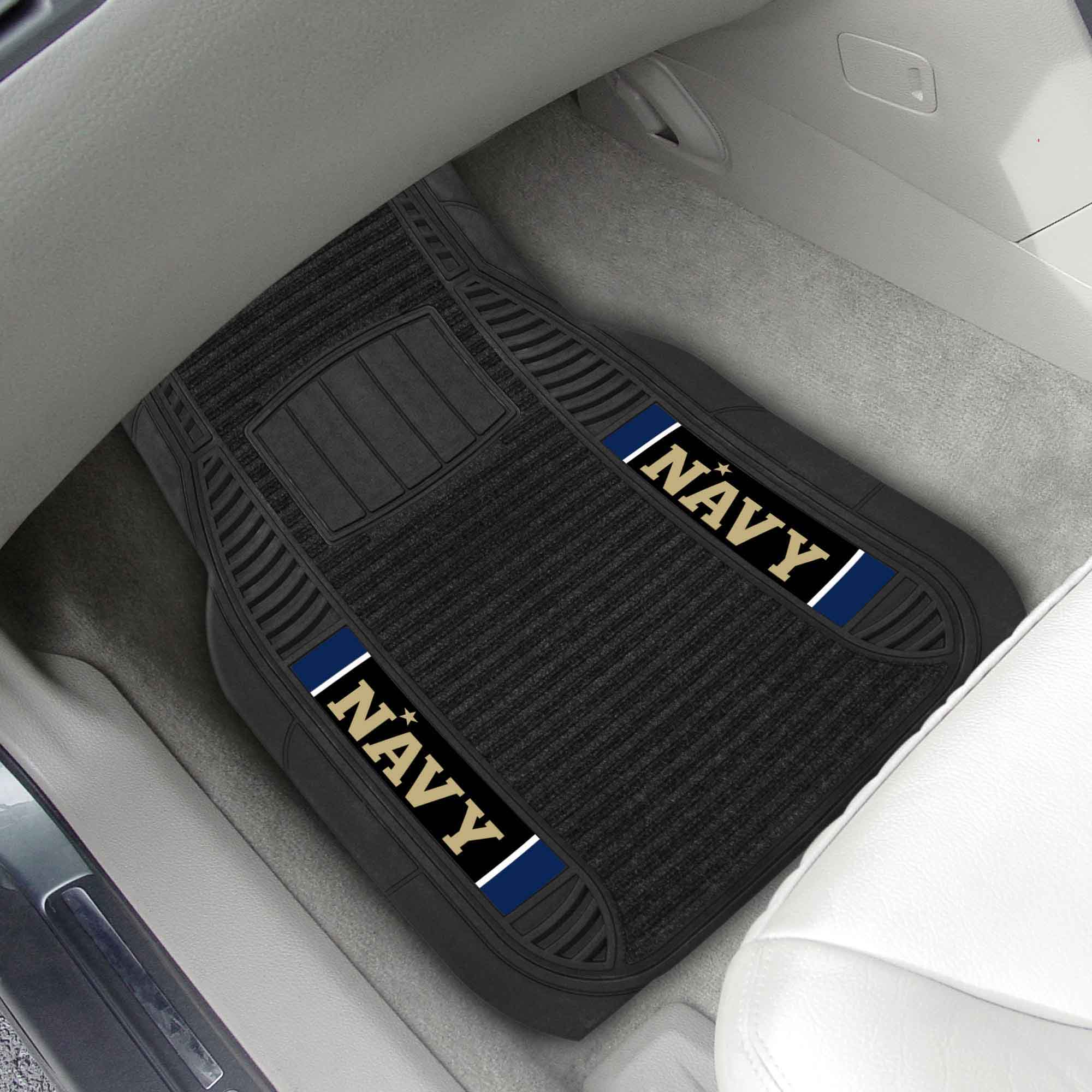 Fanmats Naval Academy 2 Stück Deluxe Auto Matte Set