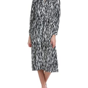 YAL New York Bedrucktes Midikleid