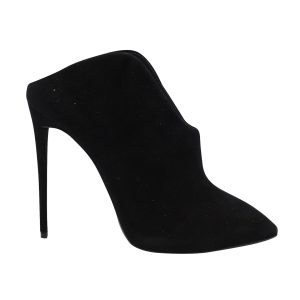 Giuseppe Zanotti Olinda Spitze Zehen Mules in schwarzem Wildleder