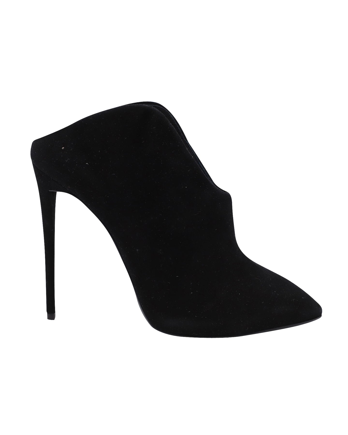 Giuseppe Zanotti Olinda Spitze Zehen Mules in schwarzem Wildleder