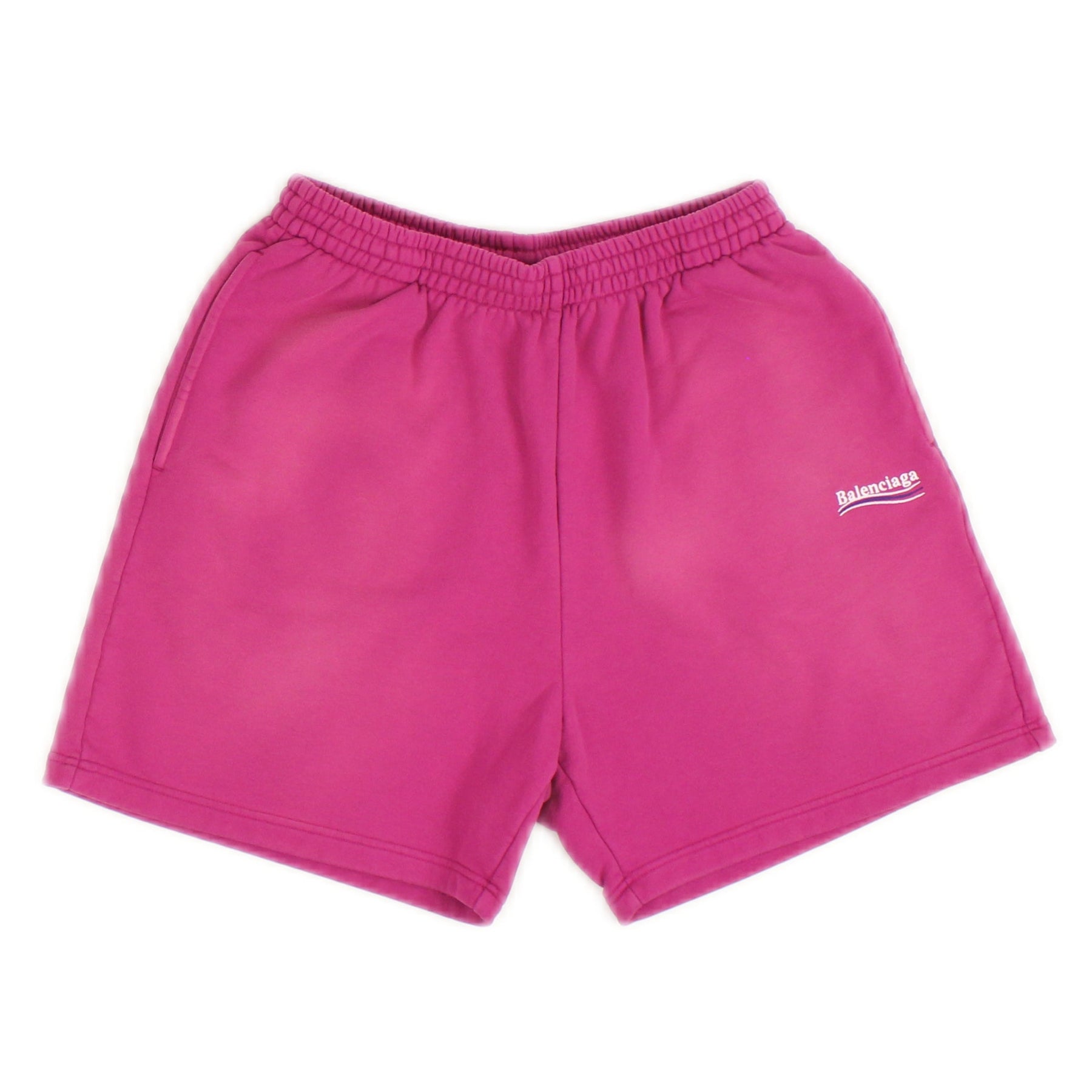 Dunkle Fuchsie & Balenciaga Logo Sweat Shorts