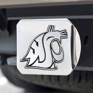 Fanmats Washington State Cougars Chrom Metall Hitch Cover mit Chrom Metall 3D Emblem