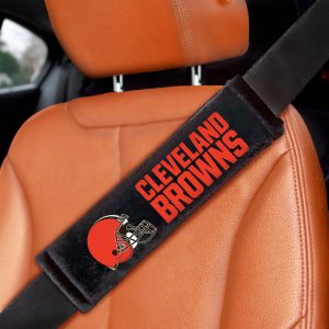 Fanmats Cleveland Browns besticktes Sicherheitsgurtpolster – 2 Stück