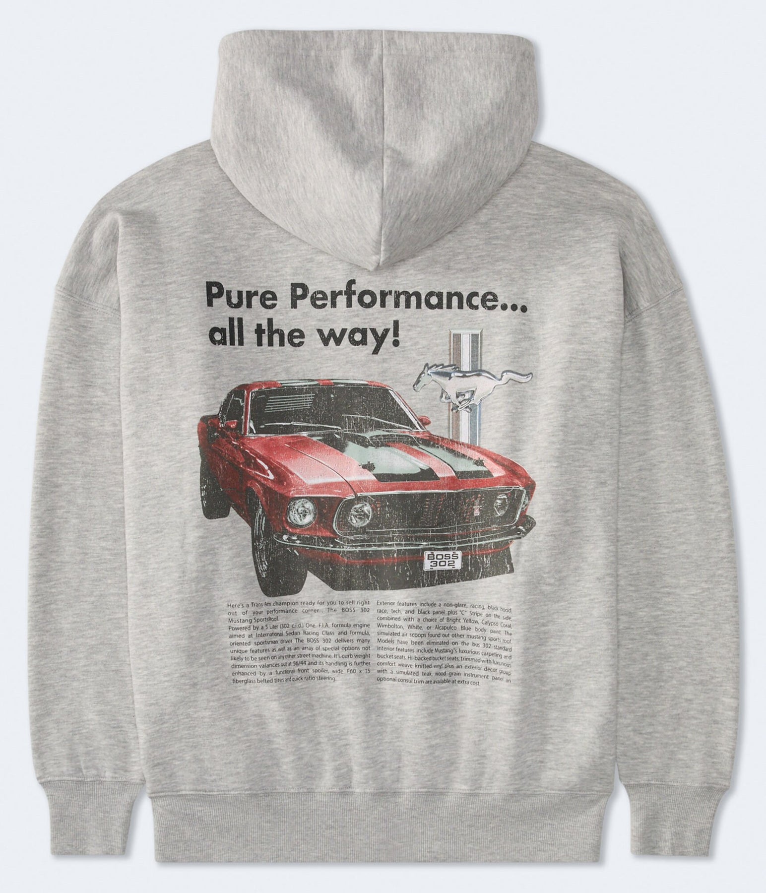 Diesel Ford Mustang Boss 302 durchgehender Reißverschluss Kapuzenpullover