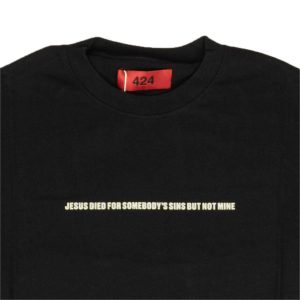 schwarz kurzarm jesus gestorben t-shirt