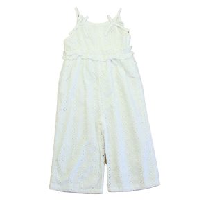 Habitual Mädchen Mädchen weiße Öse Jumpsuit – 7805983621180