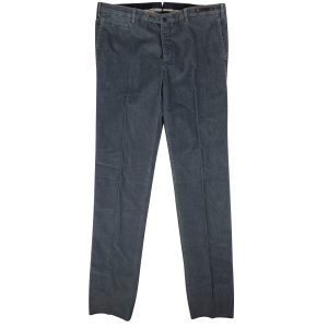 Pantaloni Torino schmale Passform Stretch-Cordhose – Blau