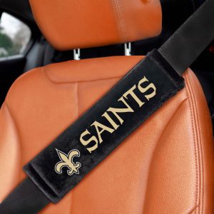 Fanmats New Orleans Saints besticktes Sicherheitsgurtpolster – 2 Stück