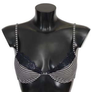 Ermanno Scervino Stripes Lace Reggiseno Bra Damen Unterwäsche