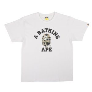 grün und weiß bape abc camo t-shirt