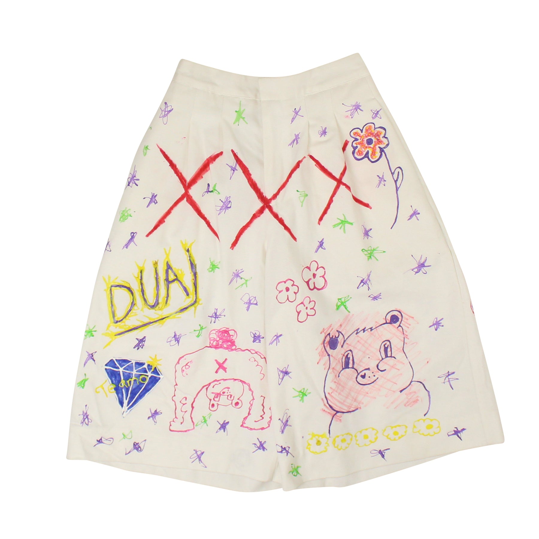 Weiß TURBO PUFFY Shorts