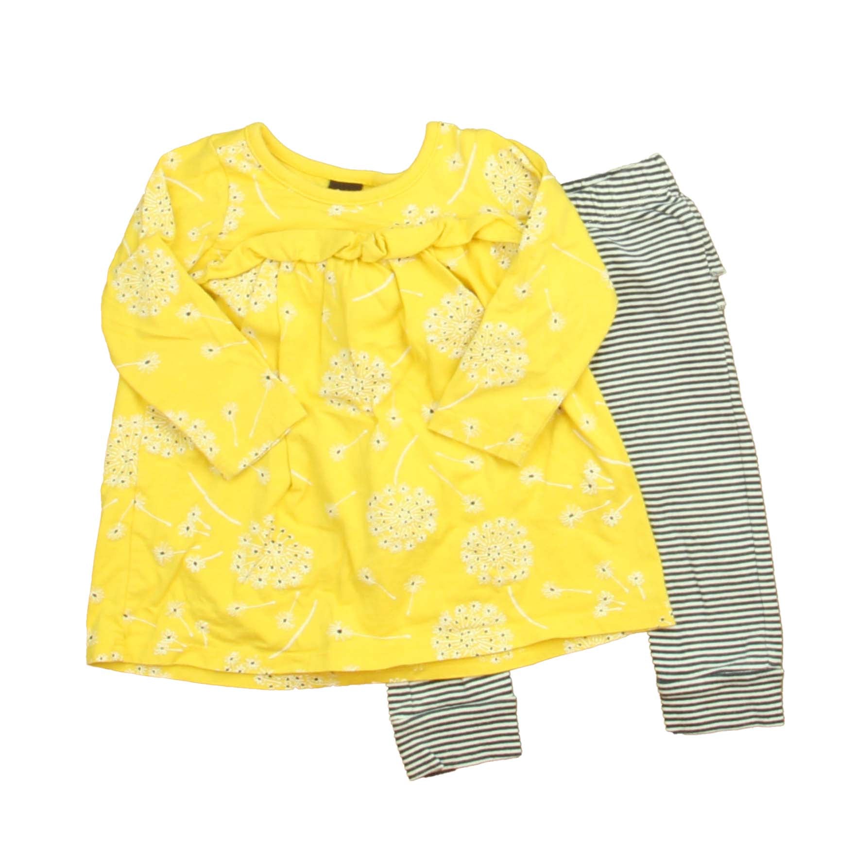 Tee Mädchen Gelb – Marine – Weiße Kleidung Sets