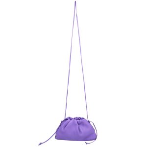 Bottega Veneta Mini Tasche Kupplung aus lila Leder – 7707794931772