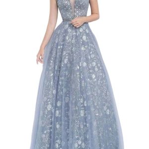 lange Schatz Abschlussball Kleid in Anthrazit – 7833600098364