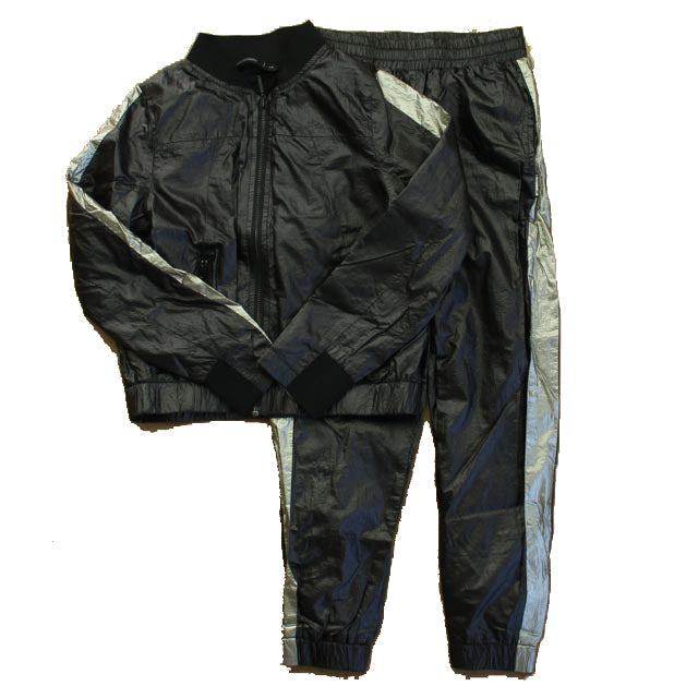 Ustabelle Mädchen Schwarz – Silber Kleidung Sets