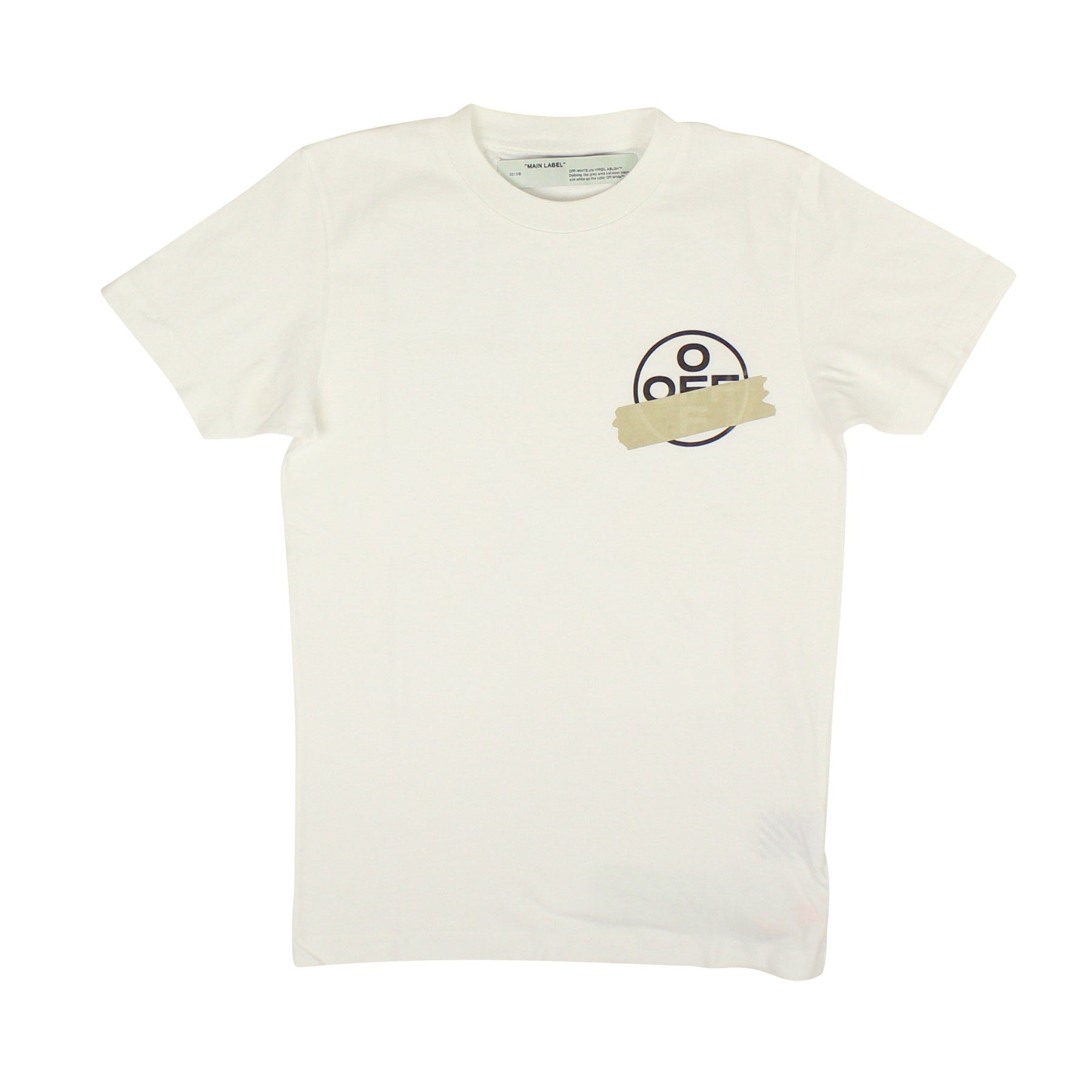 Weiß Beige Tape Pfeile T-Shirt