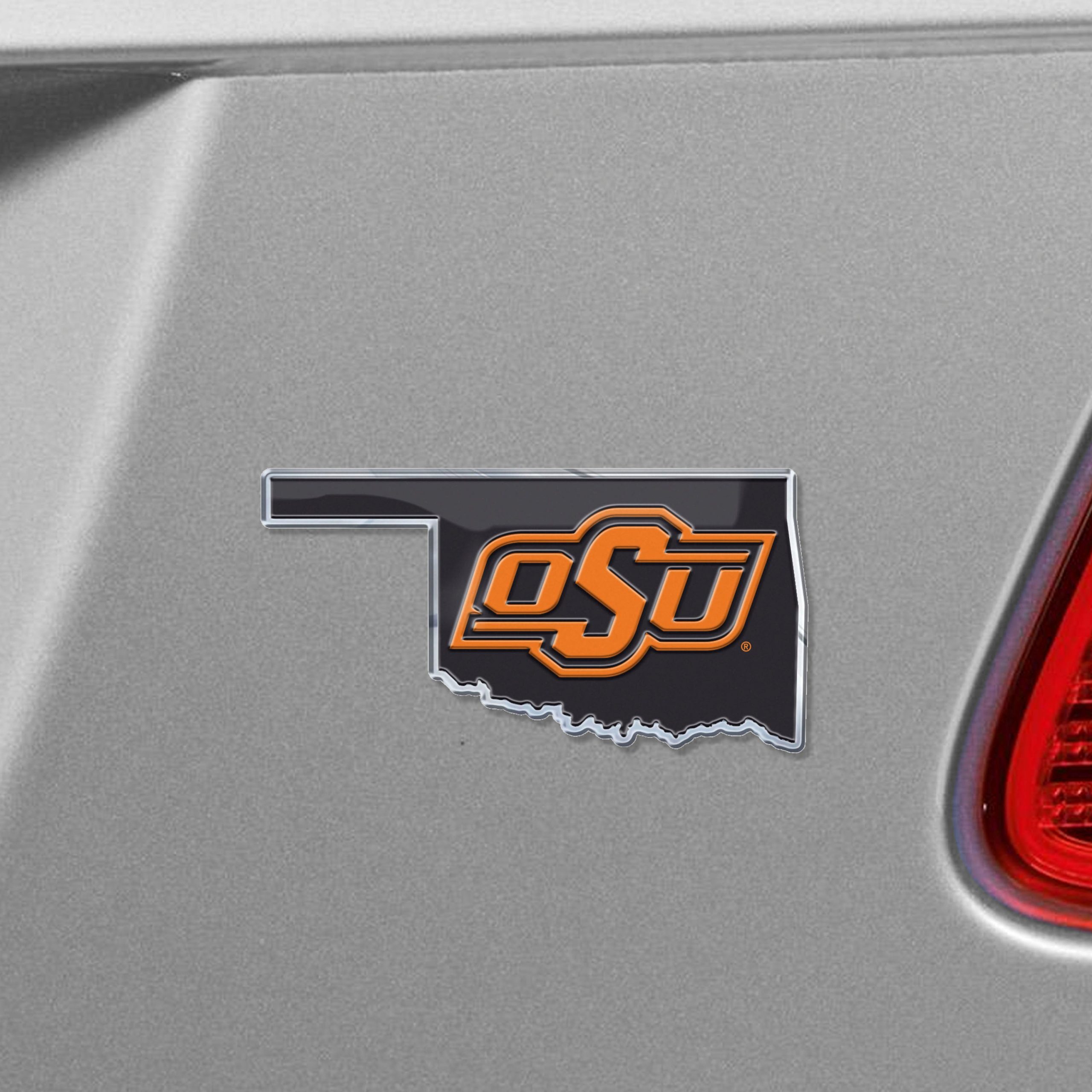 Fanmats Oklahoma State Cowboys Team State Aluminium geprägt Emblem