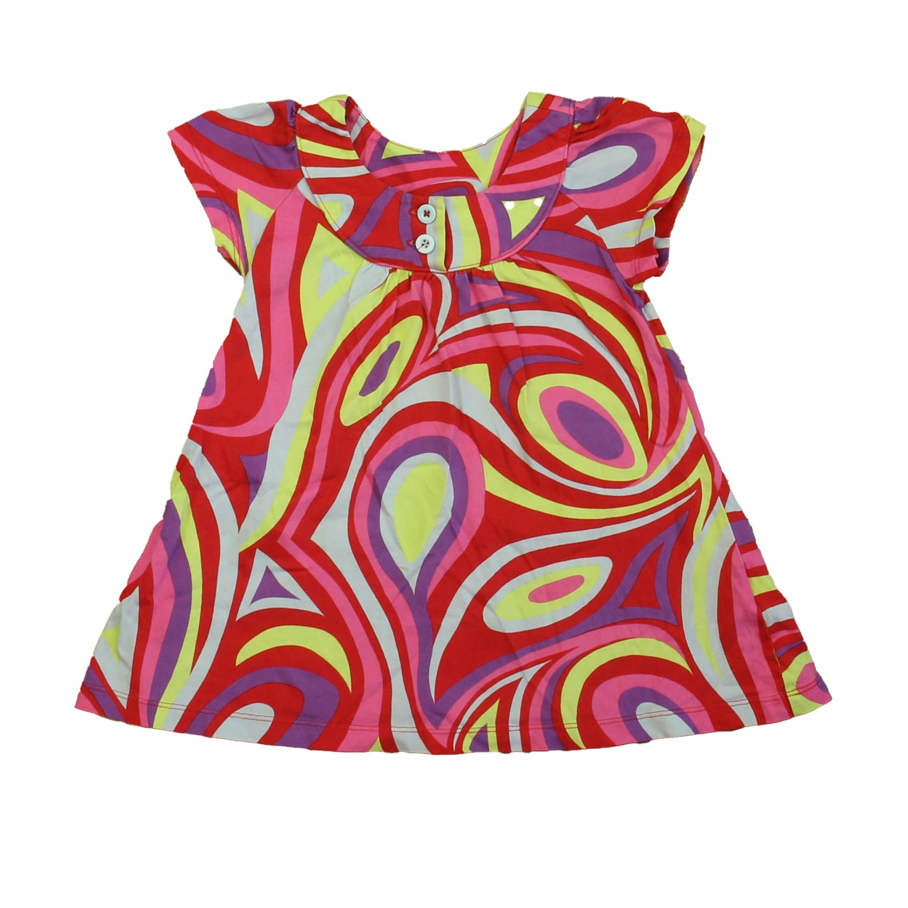 Hanna Andersson Mädchen Rosa – Grün – Lila Kleid