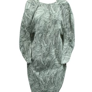 Marni Abstract Print Kleid in schwarz und weiß Baumwolle – 7833632112700